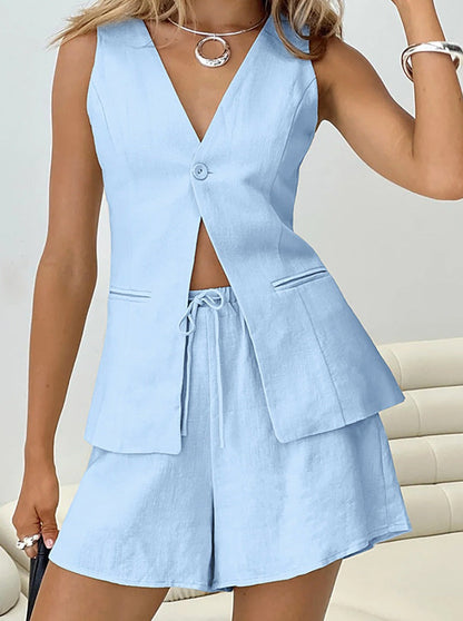 LeRoxy | Dames Zomershortset | Comfortabel & Tijdloos Lounge- en Vrijetijdskleding
