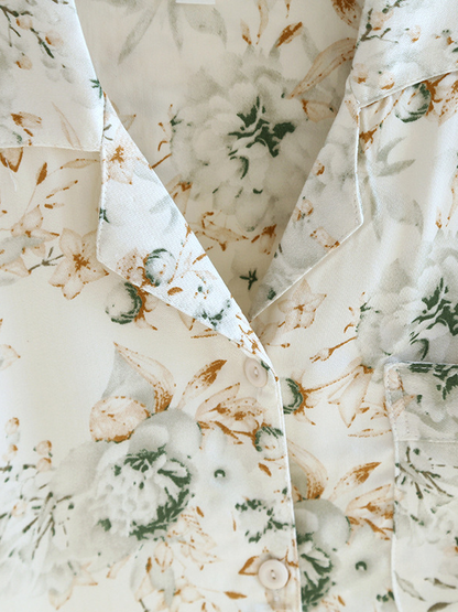 LeRoxy | Luxe Dames Pyjama Set van Katoen met Lange Mouwen | 2-Delig