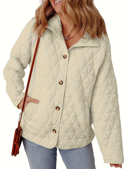 LeRoxy | Elegante Oversized Gewatteerde Jas met Knopen voor Dames
