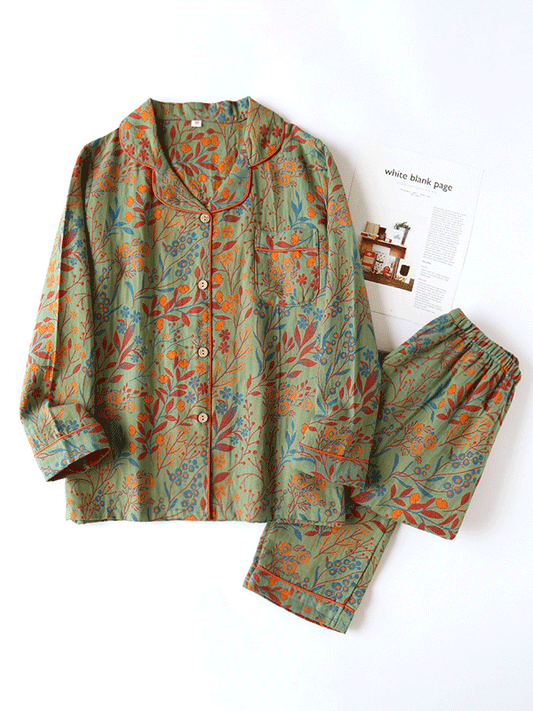 LeRoxy | Dames Pyjama Set | Bloemenprint & Elegante Nachtkleding