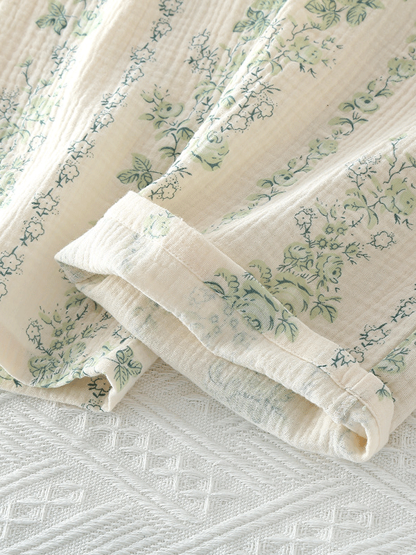 LeRoxy | Dames Pyjama Set met Bloemenprint en Kant | Luxe Nachtkleding