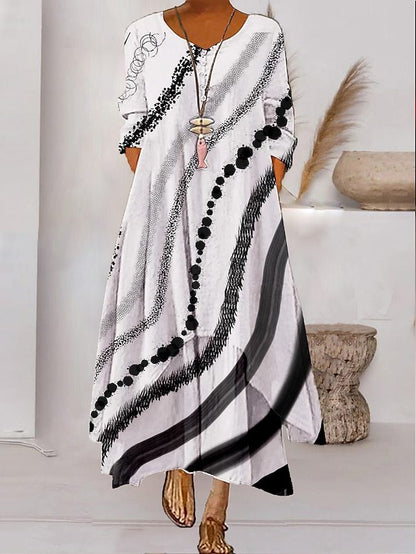LeRoxy | Maxi-jurk met Lange Mouwen en Knoopsluiting | Dames Jurk