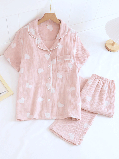 LeRoxy | Luxe Katoenen Dames Pyjama Set | Comfort & Tijdloos Design