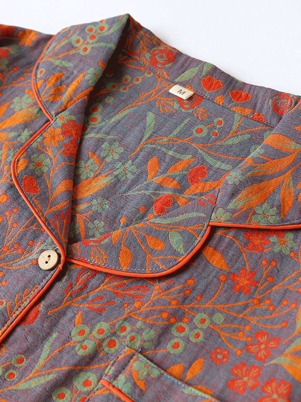 LeRoxy | Dames Pyjama Set | Bloemenprint & Elegante Nachtkleding