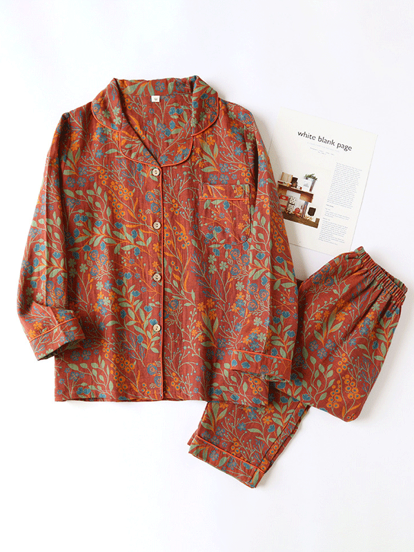 LeRoxy | Dames Pyjama Set | Bloemenprint & Elegante Nachtkleding