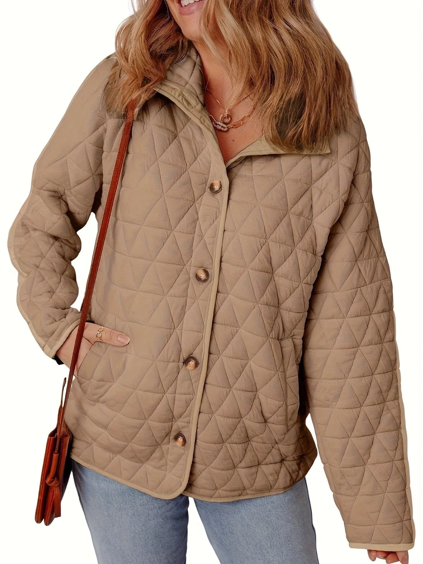 LeRoxy | Elegante Oversized Gewatteerde Jas met Knopen voor Dames