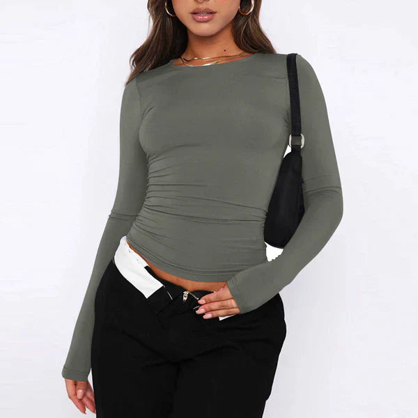 LeRoxy | Minimalistisch Dames T-shirt van Biokatoen | Comfortabel & Stijlvol