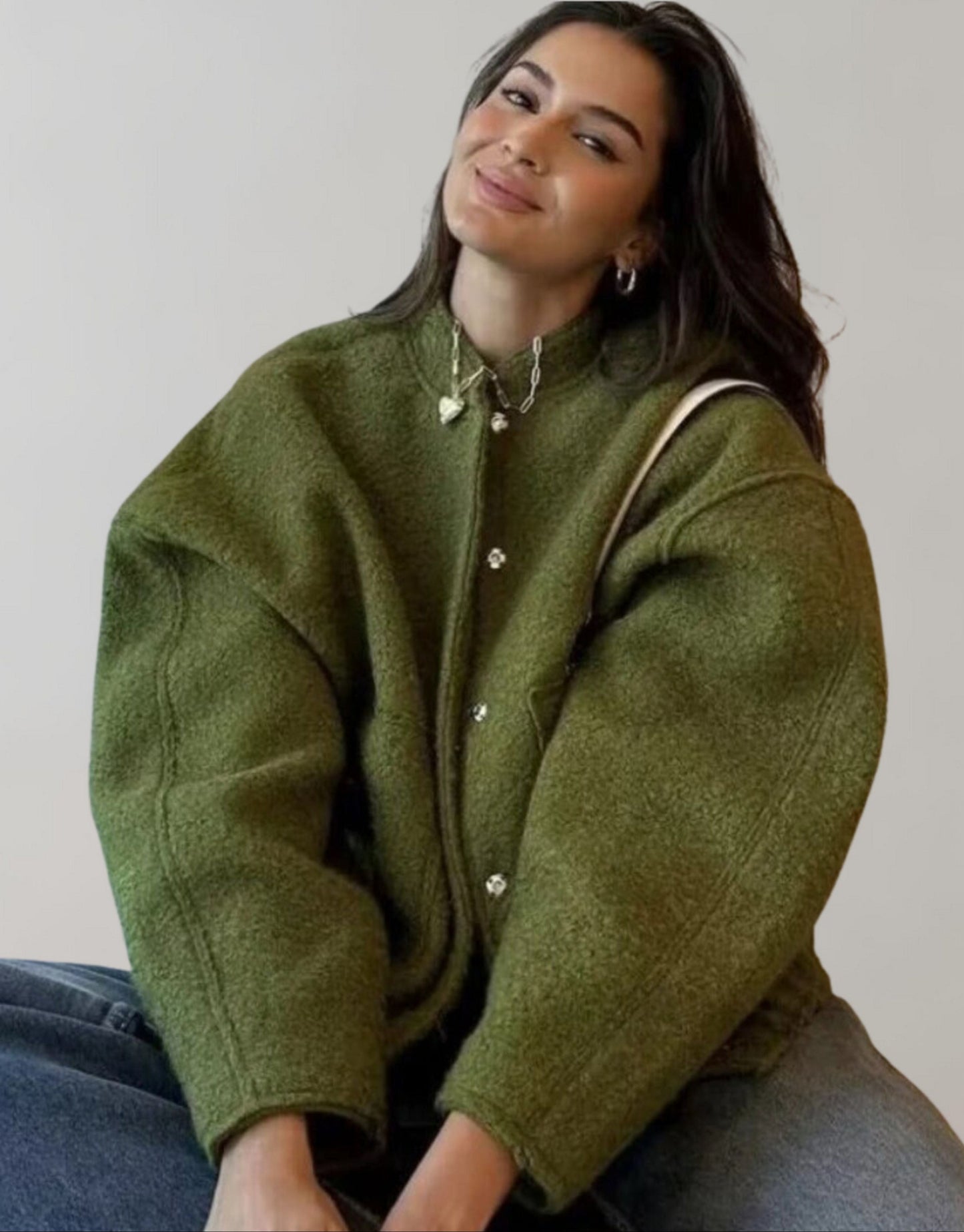 LeRoxy | Oversized Bomberjack Dames | Casual Jas met Knopen | Trendy Oversized Damesjas