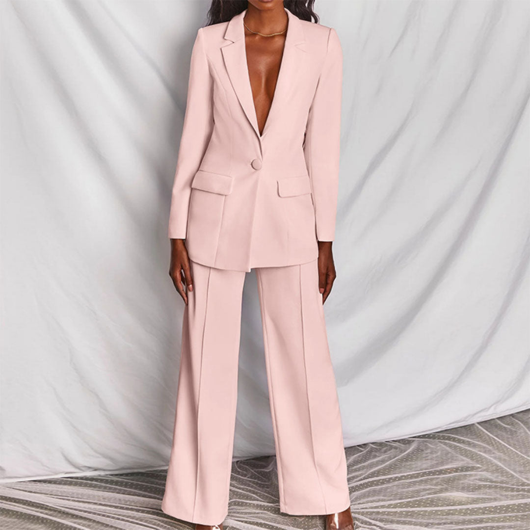 LeRoxy | Elegante Blazer en Broek Set – Stijlvolle Dames Outfit voor Elke Gelegenheid