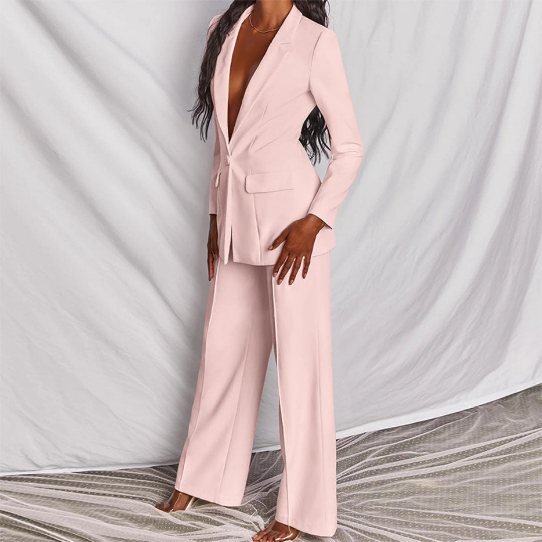 LeRoxy | Elegante Blazer en Broek Set – Stijlvolle Dames Outfit voor Elke Gelegenheid