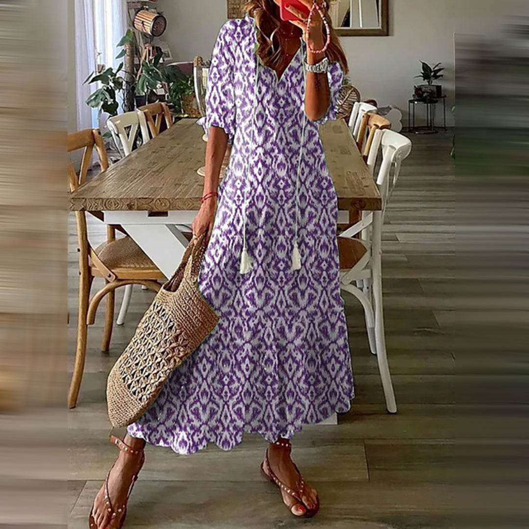 LeRoxy | Boho Maxi Jurk - Stijlvolle en Comfortabele Jurk voor Elke Gelegenheid