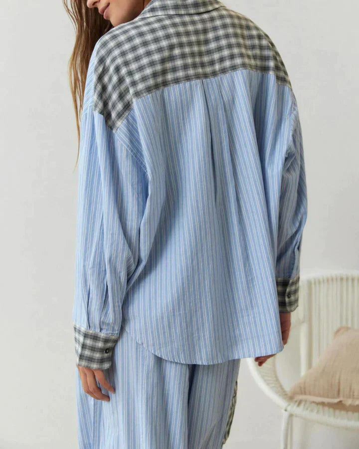 LeRoxy | Geruite Pyjama Set | Comfortabele Nachtkleding voor Dames