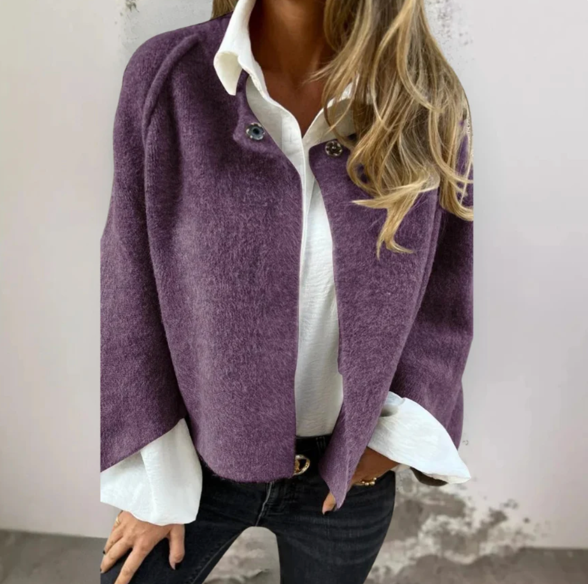 LeRoxy | Oversized Gebreide Cardigan met Knoopsluiting | Comfortabele Dames Vest