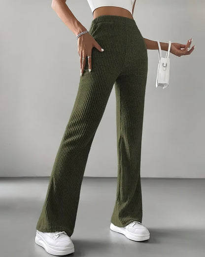 LeRoxy | Groene Gebreide Leggings | Comfortabele & Stijlvolle Dameslegging