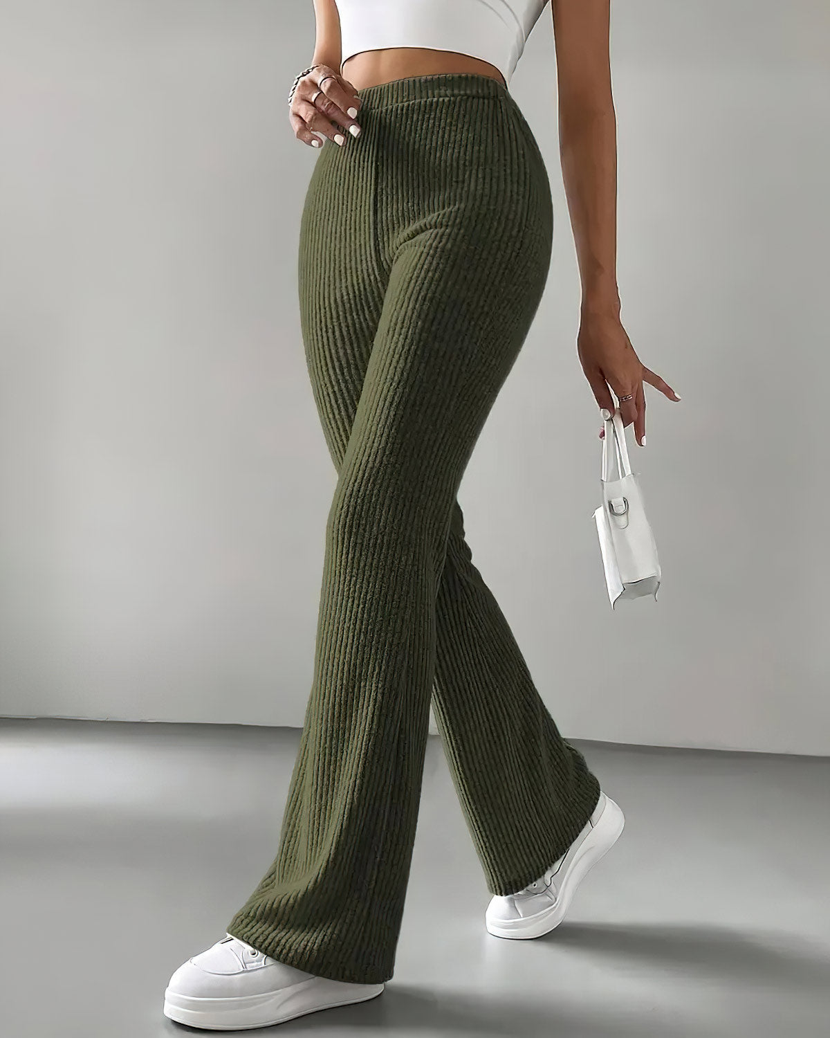 LeRoxy | Groene Gebreide Leggings | Comfortabele & Stijlvolle Dameslegging