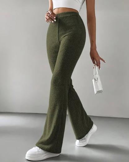 LeRoxy | Groene Gebreide Leggings | Comfortabele & Stijlvolle Dameslegging
