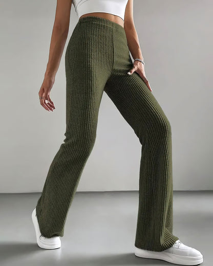 LeRoxy | Groene Gebreide Leggings | Comfortabele & Stijlvolle Dameslegging
