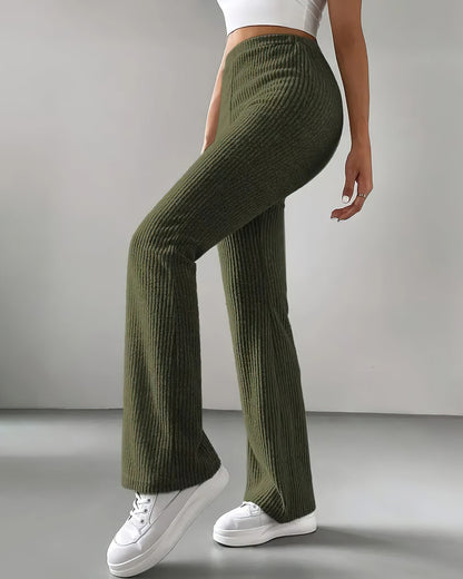 LeRoxy | Groene Gebreide Leggings | Comfortabele & Stijlvolle Dameslegging