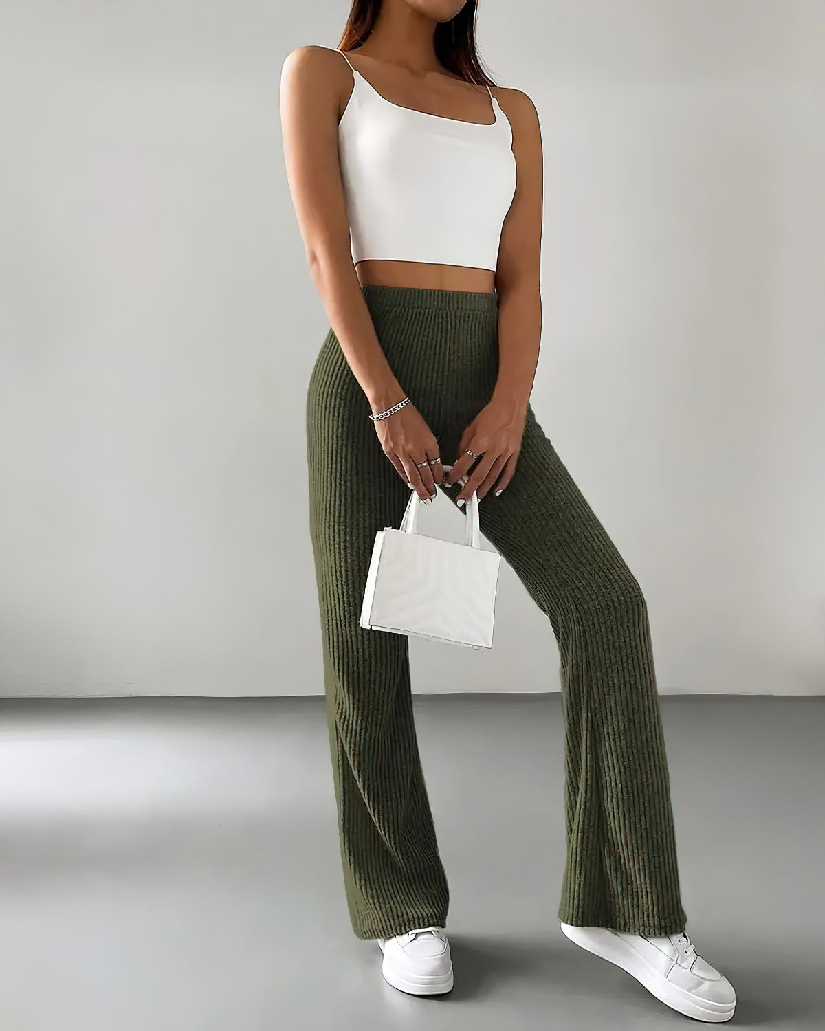 LeRoxy | Groene Gebreide Leggings | Comfortabele & Stijlvolle Dameslegging