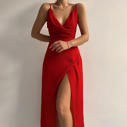 LeRoxy | Elegante Comfortabele Jurk met Hoge Split | Stijlvolle Damesjurk