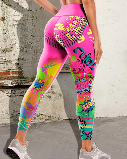 LeRoxy | Dames Sportlegging Retro Crush | Roze | Comfortabele Hoge Taille Legging