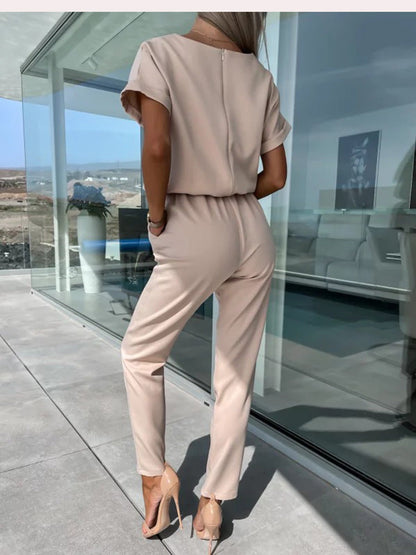 LeRoxy | Jumpsuit Wijde Pijpen | Stijlvolle Zomer Jumpsuit voor Comfort en Elegantie