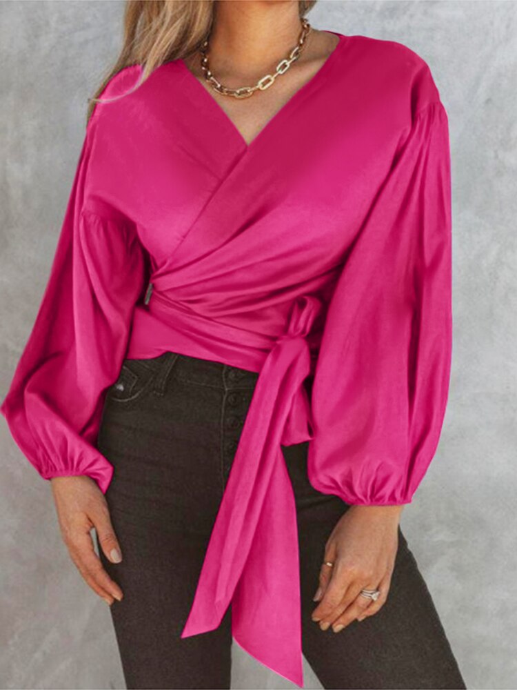 LeRoxy | Elegante Rozemarijns Blouse voor Dames | Stijlvolle Blouse voor Elke Gelegenheid