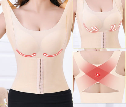 LeRoxy | Dames Tailletrainer Shapewear Top | Compressie Sporttop voor Ondersteuning en Vorm
