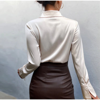 LeRoxy | Satijnen Damesblouse | Elegant en Glanzend