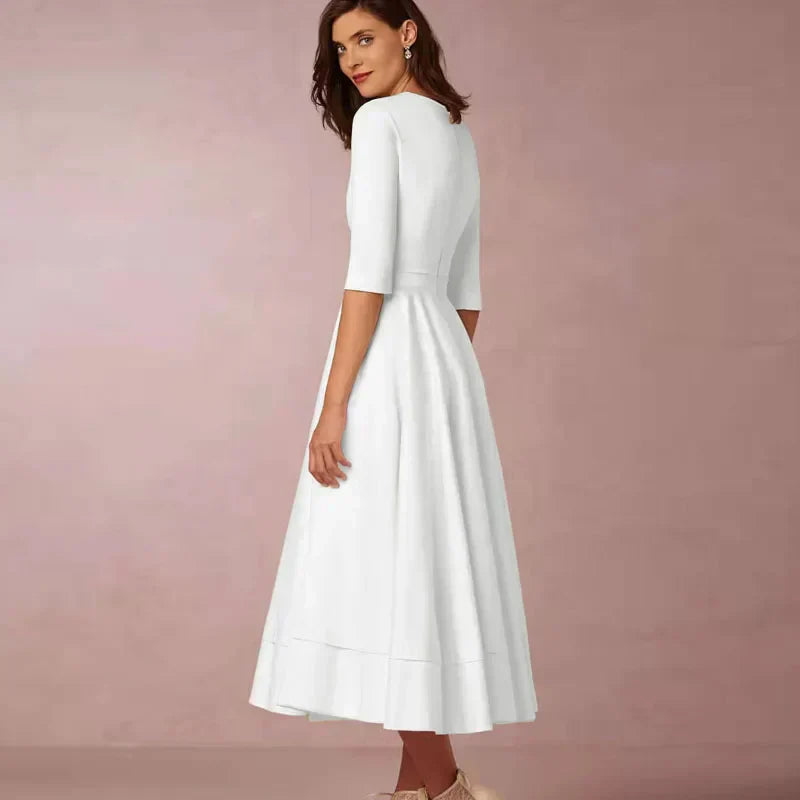 LeRoxy | Elegante A-lijn Jurk | Luxe Damesjurk voor Feest of Gelegenheid