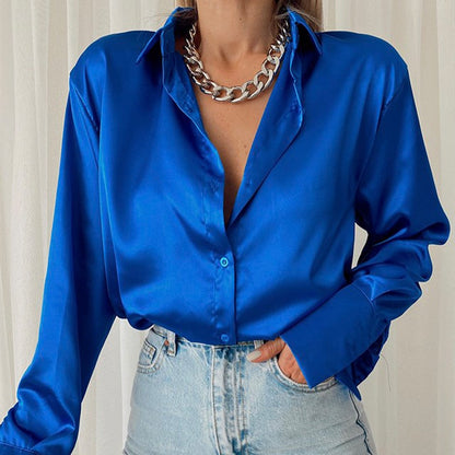 LeRoxy | Wijnandas Satijnen Blouse Voor Dames | Luxe, Elegante Damesblouse