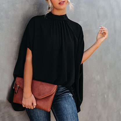 LeRoxy | Elegante Loszittende Blouse met Vleermuismouwen voor de Zomer | Trendy Casual Streetwear Top