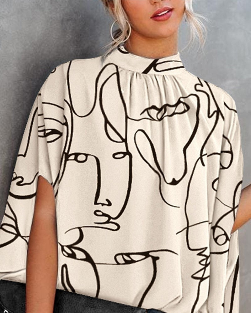 LeRoxy | Elegante Loszittende Blouse met Vleermuismouwen voor de Zomer | Trendy Casual Streetwear Top