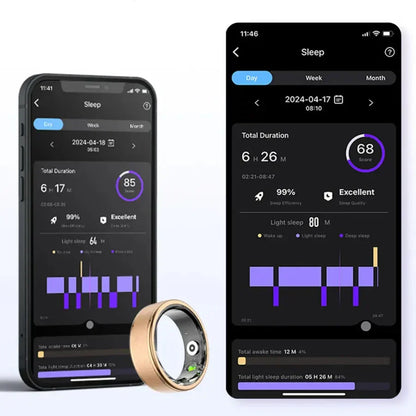 LeRoxy | Health Ring | Slimme Gezondheidsring met Stijlvolle Fitness- en Wellnessmonitor