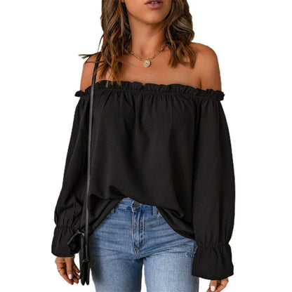 LeRoxy | Off-Shoulder Top voor Dames met Lange Mouwen | Stijlvolle en Elegante Mode