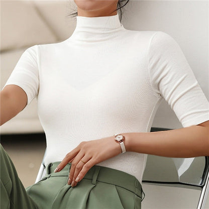 LeRoxy | Dames Minimalistische Coltrui | Comfortabele & Stijlvolle Trui met Hoge Hals