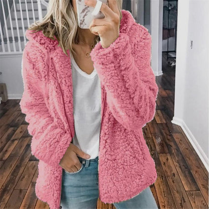 LeRoxy | Teddy Capuchon Vest voor Dames | Super Zacht & Warm Fleece Jas