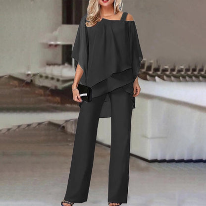 LeRoxy | Elegante Tweedelige Cold Shoulder Dames Set | Stijlvolle & Comfortabele Outfit voor Elke Gelegenheid