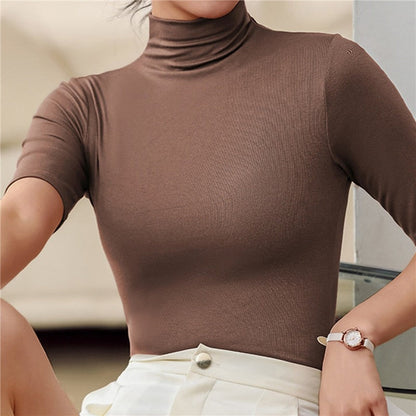 LeRoxy | Dames Minimalistische Coltrui | Comfortabele & Stijlvolle Trui met Hoge Hals