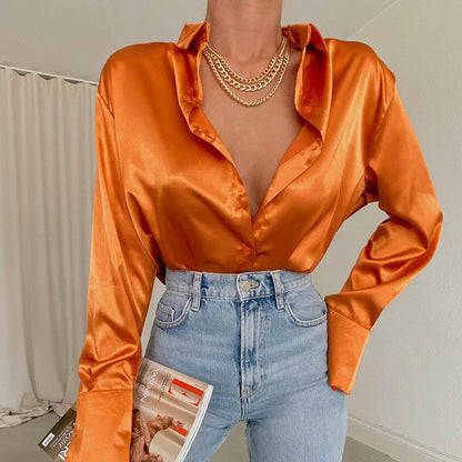 LeRoxy | Satijnen Damesblouse | Elegant en Glanzend
