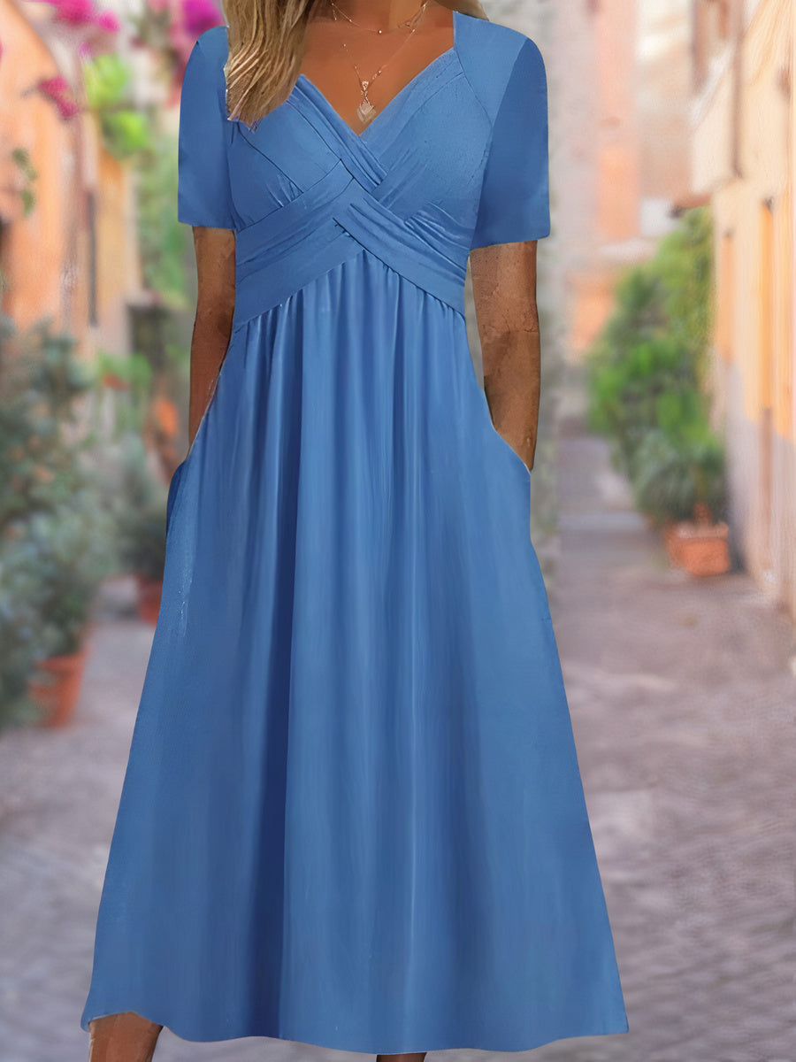 LeRoxy | Zomerjurk Dames met V-Hals – Selby | Licht en Comfortabel