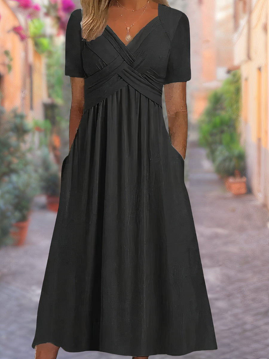 LeRoxy | Zomerjurk Dames met V-Hals – Selby | Licht en Comfortabel