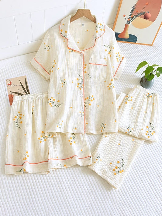 LeRoxy | Elegante Dames Katoenen Pyjama Set | Comfortabele Nachtkleding voor Elke Gelegenheid