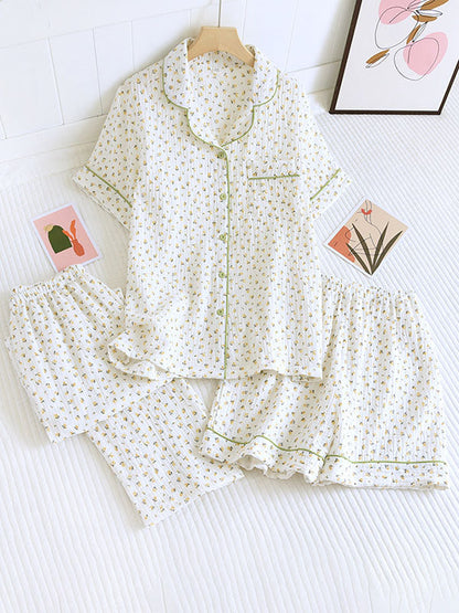 LeRoxy | Elegante Dames Katoenen Pyjama Set | Comfortabele Nachtkleding voor Elke Gelegenheid