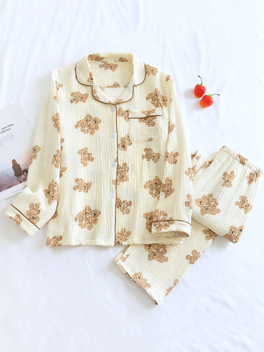 LeRoxy | Teddy Bear Pyjama Set | Zachte & Comfortabele Nachtkleding voor Dames