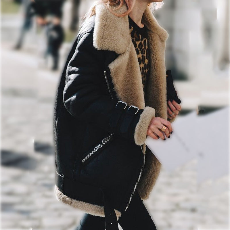 LeRoxy | Shearling Winterjas voor Dames | Warme en Stijlvolle Jas voor de Winter