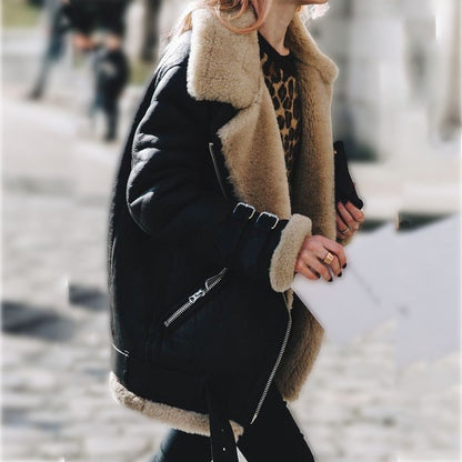 LeRoxy | Shearling Winterjas voor Dames | Warme en Stijlvolle Jas voor de Winter