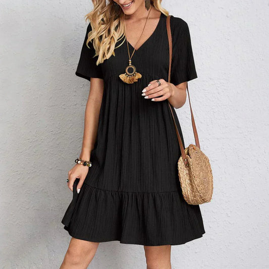 LeRoxy | Casual Mini Zomerjurk Boho Stijl Lichtgewicht | Perfect voor de Zomer