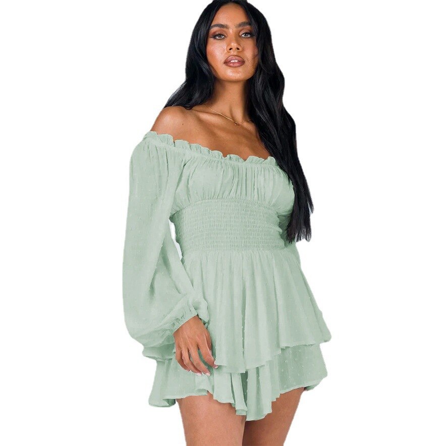 LeRoxy - Off-Shoulder Ruches: De perfecte balans tussen trendy stijl en verfijnde vrouwelijke charme