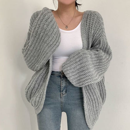 LeRoxy | Vest | Dames Grofgebreid Oversized Vest | Warm & Stijlvol | Lange Mouwen